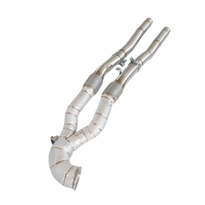Collecteur d'échappement haute performance pour Audi <span class=keywords><strong>TTRS</strong></span> 2.5T 2018-2023 en acier inoxydable isolé – Amélioration de puissance pour la course - Product Image 4
