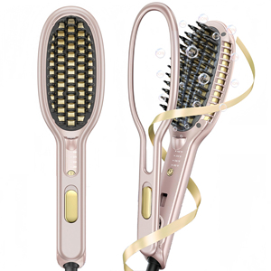 <span class=keywords><strong>Lisseur</strong></span> innovant compact et léger avec pince <span class=keywords><strong>de</strong></span> contrôle <span class=keywords><strong>de</strong></span> pression, température maximale 450 ℉   Pour les cheveux bouclés - Product Image 1