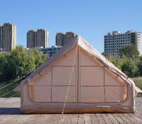 Tienda de Campaña Inflable de 6.3 Pies, Oxford de Alta Densidad, Impermeable, PVC Resistente, Resistente al Viento, Cómoda para Campamentos Familiares