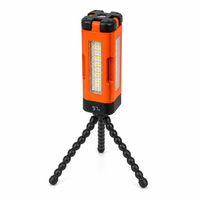 Lampes de camping LED rechargeables et détachables avec trépied, type lampe frontale, Type-C 1000LM avec anneau de suspension et vis M6