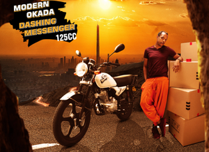 Moto vintage Messedger 125-9A 100CC avec moteur 4 temps refroidi par air à essence CG125 - Product Image 4