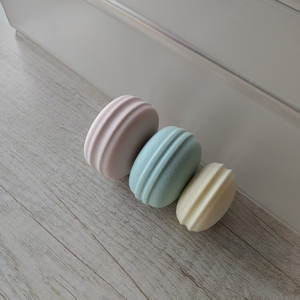 Ультрамягкий спонж для макияжа в форме макарона, милый реалистичный спонж для макияжа, без латекса, моющийся, спонж-блендер, нишевые спонжи для макияжа - Product Image 5