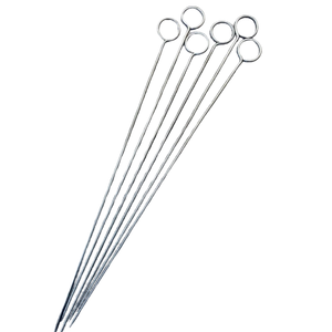 Premium Stainless Steel <b>BBQ</b> Skewers Heavy Duty Flat Reusable Metal Kabob Sticks Eco Friendly Rust Proof Barbeque Metal Skewers - Product Image 4