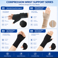 Attelle de poignet de compression pour le soutien du poignet, soulagement de la douleur du canal carpien, gants de fitness et de sport