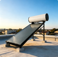 Chauffe-eau solaire à plaque plate intégrée haute efficacité Lebria pour application sur toit résidentiel