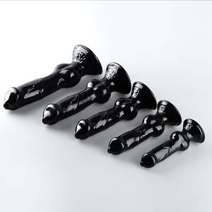 Vente en gros de gode en TPE transparent de qualité supérieure en forme de chien, gode en silicone souple, plusieurs tailles, masseur pour femmes adultes - Product Image 2