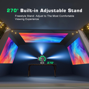 Mới Có Thể Sạc Lại Android 11 Proyector 720P Đầy Đủ HD 250ANSI Lumens Chiếu Xách Tay 1080P 4K Mini Android TV Chiếu - Product Image 4