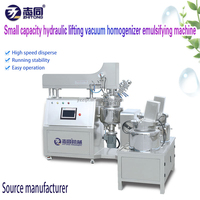 Machine de mélange homogénéisatrice et émulsifiante sous vide à levage hydraulique 20L avec moteur et pompe pour produits cosmétiques et chimiques