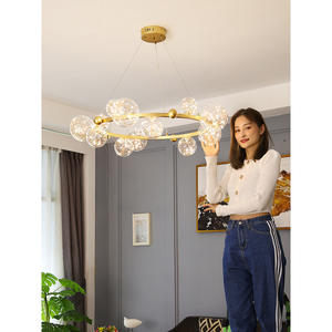 Nouvelle Suspension Luxe Style Nordique Ciel Étoilé, Lustre Moderne Minimaliste pour Chambre et Salon, Grand Éclairage de Salle à Manger - Product Image 1