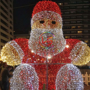 Đèn Pha Lê Họa Tiết 3d Cho Xe Trượt Tuyết Giáng Sinh Và Ông Già Noel, Đèn <span class=keywords><strong>LED</strong></span> Họa Tiết 3d Trang Trí Giáng Sinh, Đèn Họa Tiết 3d Cổ Tích - Product Image 3