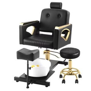 Luxury Pedicure <b>Chair</b> <b>Reclining</b> Foot Spa <b>Chair</b> Hydraulic Nail <b>Massage</b> Salon <b>Chair</b> for Beauty Salon Nail Shop - Product Image 3