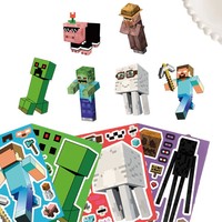 8pcs DIY kreative pädagogische wasserdichte quadratische Aufkleber Kinder Notizbuch Handbuch Dekoration Mindest bestellmenge 100pcs