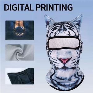 <span class=keywords><strong>Cagoule</strong></span> Motocross Ski Snowboard Motif Animal Mignon 3D Chat – Masque Intégral Couvrant le Visage - Product Image 2