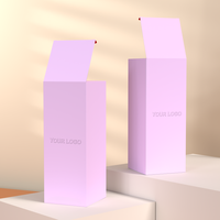 Caja Plegable de Cartón Kraft Blanco Personalizada para Aceites Esenciales, Caja de Papel para Empaque de Regalos Cosméticos