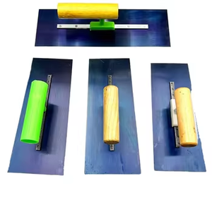 Truelle en acier inoxydable Mason's <span class=keywords><strong>de</strong></span> qualité industrielle pour le bricolage avec lame en caoutchouc à coins carrés pour le travail du béton et du plâtre - Product Image 4