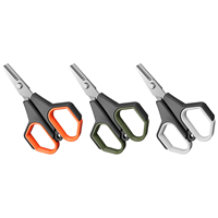 Ciseaux de pêche portables en acier inoxydable de 10cm lame de précision Super tranchante coupe facile PE tresse ligne outil de coupe de ligne de pêche