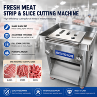 Machine à trancher la viande fraîche commerciale en acier inoxydable pour bœuf, porc, poulet, destinée aux usines de transformation alimentaire