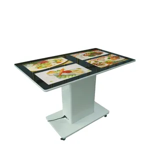 Touchscreen Interactieve Smart Tafel Lcd Reclame Display Multi Touch Screen Kiosk Voor Koffie Bar Tafel/Conferentie