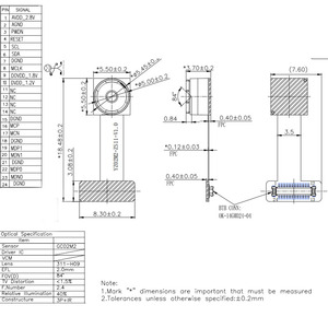 OEM 2MP 1080P MiPi CSI Camera Module <strong>Sensor</strong> COMS GC02M2 <strong>2</strong>.0MM FOV84&deg; Lens for Drone Mini Camera - Product Image 5