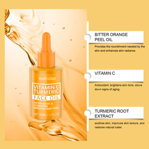 Suero Facial de Cúrcuma y Vitamina C de Marca Privada, <span class=keywords><strong>Corrector</strong></span> de Manchas Oscuras, Iluminador, Antienvejecimiento, Blanqueador, Aceite Facial para el Cuidado de la Piel - Product Image 3