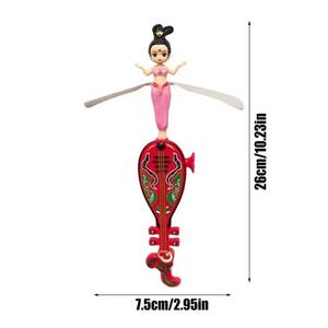 Divertidos bailarines muñecas voladoras disco Hada Spinner juguete dibujos animados PP disco volador juguete Hada Flyer Pipa tirar cuerda juguete vacaciones - Product Image 3