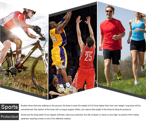 Rodillera Deportiva Elástica de Punto con Vendaje para Protección y Soporte al por Mayor - Product Image 2