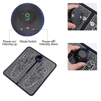 Tapis de massage des pieds portable rechargeable par USB avec structure de vibration micro-sensorielle, équipement de massage par contact