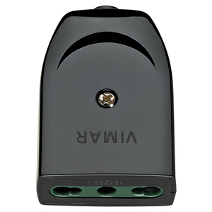 Prise Vimar 2P+T 16A 16/250V Axiale Noire - Product Image 1