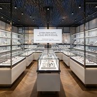 Support de présentation de bijoux avec éclairage LED, couleurs personnalisables, écologique, recyclable, de haute qualité, durable, léger, vitrine