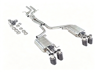 2004-2021 2014 Audi S4 B8 B8.5 B9 Valvetronic Valved Cat-back X Pipe Tips Downpipe en acier inoxydable poli miroir pour échappement