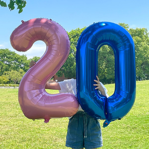 Globo de Helio Personalizado de 40 Pulgadas con Número en Degradado, Globo Digital de Aluminio Dorado, Plateado y Rosa para Fiestas de Cumpleaños, Se Llena con Aire - Product Image 4
