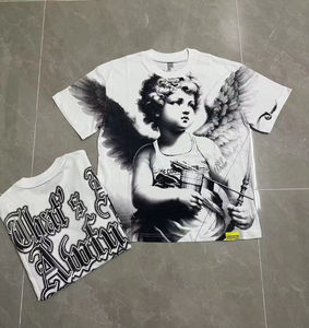 T-shirt pour homme 100% coton 260g, coupe ample, manches courtes, uni, séchage rapide, confortable, écologique, respirant - Product Image 5