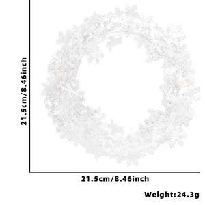 DAMAI Red and White Green Tinsel Garland for Home Party Christmas Tree Decor with Wire Walking Stick Holiday Atmosphere Props - Product Image 6