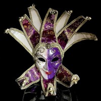 Masque de comédie vénitienne pour femmes Décoration exquise Masques de bouffon pour la fête de carnaval Halloween