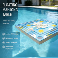 Table de Mahjong flottante de luxe en mousse pour piscine et plage, table de Mahjong flottante personnalisée en mousse EVA pour fête au bord de la piscine avec logo