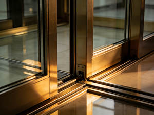 Porte coulissante FIDELIS haut de gamme en alliage d'aluminium lourd avec double vitrage en verre trempé pour salon intérieur, personnalisation royale - Product Image 3