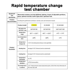 Hochgeschwindigkeitsklima-Thermo zyklus <span class=keywords><strong>tester</strong></span> Schnelle Temperatur variation für Test kammer für EV-Batterien Elektronik 5 ~ 20 ℃/min 1 - Product Image 3