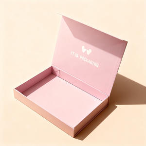 Boîte d'Emballage Magnétique Pliante Unique en Carton Gris, Petite et Tendance, pour Cosmétiques et Soins de la Peau - Product Image 2