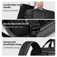 Sac à dos pour ordinateur portable 15,6 pouces pour hommes, idéal pour les voyages d'affaires, grande capacité, en polyester respirant, pour les lycéens