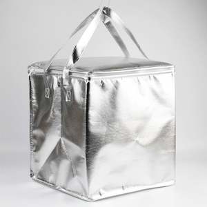 Sac isotherme portable, écologique, en polyester, isolé, en matériau thermique PP, motif imprimé pour le stockage de nourriture froide, de gâteaux - Product Image 1