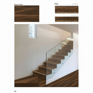 Meilleur prix Volvo Series 300x900mm Carreaux d'escalier en porcelaine émaillée antidérapants aspect marbre décoratif moderne - Product Image 1
