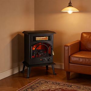 Chauffage électrique infrarouge Effets de flamme 3D réalistes Thermostat réglable Protection contre la surchauffe et la basculation Classe d'efficacité énergétique - Product Image 6