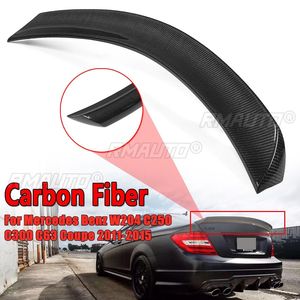 Aileron arrière en fibre de carbone véritable pour MERCEDES-BENZ W204 C250 C300 C63 2 portes 2011-2015, extension de becquet de coffre arrière - Product Image 1