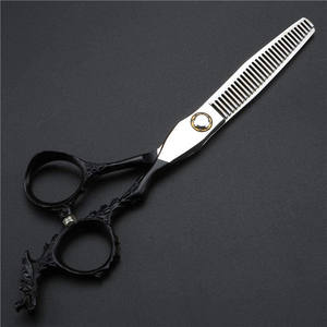 Tijeras de peluquería KQ de 6 pulgadas, tijeras de entresacar de acero inoxidable 9Cr para estilistas de belleza, diseño para diestros - Product Image 5