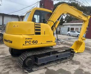 Excavatrice Komatsu PC60 d'occasion, d'origine japonaise, en bon état, mini-excavatrice sur chenilles à vendre - Product Image 3