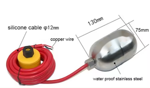 Хороший полезный пластиковый вертикальный 3-проводной длинный кабель квадратный круглый шаровой водяной датчик уровня поплавка жидкости - Product Image 6