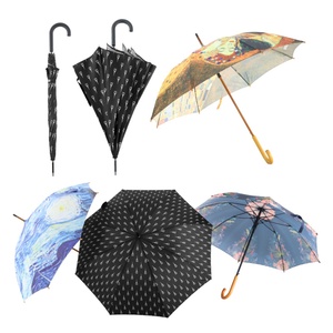 Custom Printed Promotional Windproof Men Ladies Walking Stick Style Corporate Gifts Events Straight <b>Umbrella</b> - Product Image 5