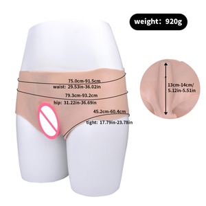 FAAK <b>Men</b> Underwear Hiding Gaff Briefs Cock Vagina Silicone Pants Crossdresser Suit Transgender CD Sissy Panties Stretchable - Product Image 6