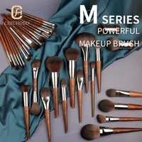 Kuas Bedak dan Blush On Dua Sisi MUF158 Bulu Sintetis Bebas Kekejaman Seri MUF Produsen Kuas Makeup