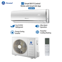 Climatiseur mural mini-split Puremind 17SEER2 12000 BTU, pompe à chaleur R32, solution HVAC de qualité professionnelle, AHRI ETL